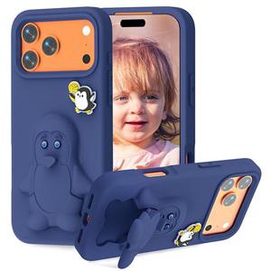 아이폰17 에어 프로 맥스 귀여운 펭귄캐릭터거치대 에바폼케이스