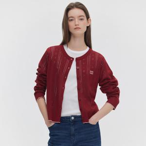 [마리끌레르] [정가89,000] 프릴 배색 로고 가디건(MAGAKC05MBD)