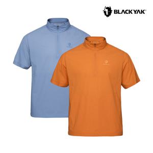 블랙야크 남성 에어로프레쉬A 집업 반팔티 냉감 초경량 자외선차단 티셔츠 1BYZTMV010