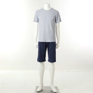 [와코루 란제리] 인견 린넨 상의 인견 나염 하의 남자잠옷 홈웨어 WPA886MS