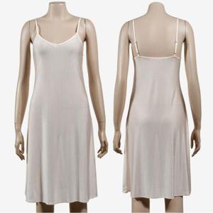 인견속치마 국산 인견 슬립 원피스 천연섬유 나시 골지 어깨조절