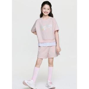 MLB키즈 여아 레이어드 반팔세트 (7FS1B0663PKL)