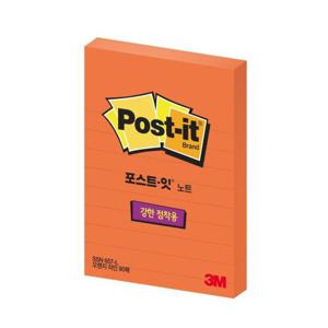 메모지 그리너 포스트잇 SSN 라인 오렌지 657RC-L 76x102mm