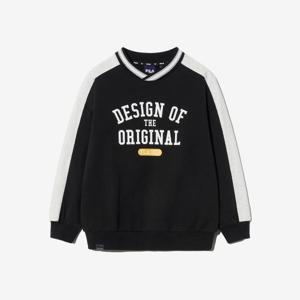 [휠라키즈] 캠퍼스 배색 맨투맨 (FK2POH1303X_BLK)