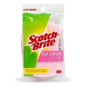 3m수세미 스카치브라이트 항 균 삼중양면 수세미 3M