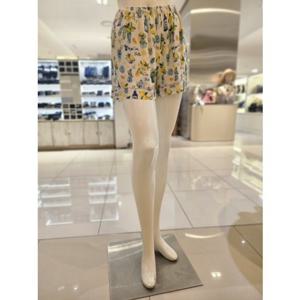 [바바라] AHS4628H 수입 레이온 프린트 3부 속바지 하프 슬립 AHS4628H