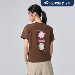 여성 프레시벤트 네이처 세미크롭 반팔티셔츠 (D/BROWN)  DWRS98063-BRD