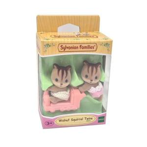 실바니안사막여우가족 실바니안패밀리 호두다람쥐 쌍둥이 어린이 동물 인형 장난감 선물