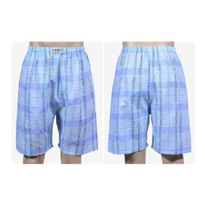 체크파자마 체크 프린팅 남성 엠보 5부 파자마 0613eb