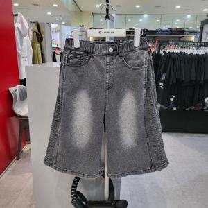 에어워크주니어 sh06 7부 스판데님 맞주름 테이핑 버뮤다팬츠 R262G3185A