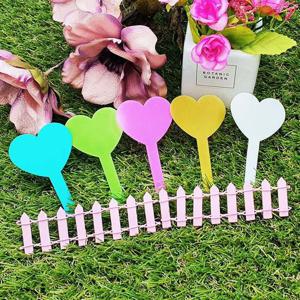 식물 하트 이름표 가든픽 화분 네임텍 명찰 꽂이 네임텍 표