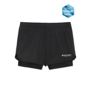 디스커버리레깅스 AQS DKSB59053-BKS 여아 프레시벤트 에센셜 반바지 레이어드 숏레깅스