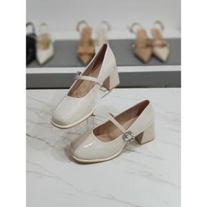 한슈 세이브존03 블링 에나멜 메리제인 로퍼힐 6cm AQHS81999-3spA