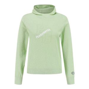 파리게이츠골프긴팔티 NQC 521E2SR402_GN 여성 스마일 패치 로고 메쉬 후드 니트