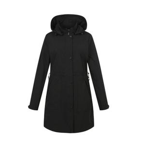 [팬텀]봄 여성 허리 스트링 홑겹 후드 롱 점퍼 / 221E1JP101_BK_