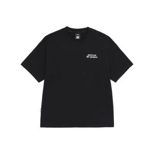 내셔널지오그래픽 NATIONALGEOGRAPHIC N262UTS904 소로나 쿨 스크립트 세미오버핏 반팔 티셔츠 BLACK N262UTS904099 406913