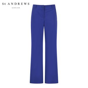 [세인트앤드류스] 여성 로고 자수 백 밴딩 와이드 팬츠 821F2PT105_BL