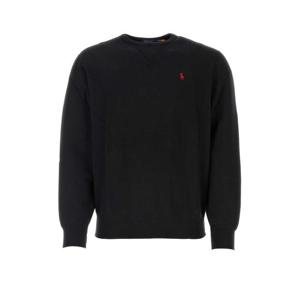 폴로 랄프로렌 포니 로고 자수 맨투맨 710766772 001 Black