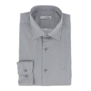 [듀퐁셔츠] (S.T듀퐁)25년 FW 신상 일반핏 스트레치 스트라이프 긴팔 셔츠 -SE5FM11LS112SGY(그레이) SE5FM11LS112