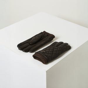 [헤지스 남성] 남성 NAPPA 가죽 퀼팅 장갑 HZGV5F102W2 HZGV5F102