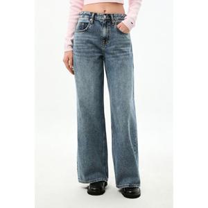 [타미힐피거데님] (T32G0NEW15TWL1) 여성 찰리 와이드 미드 데님 팬츠 T32G0NEW15TWL1