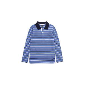 [브룩스브라더스] [키즈] 코튼 피케 스트라이프 폴로 셔츠 (블루) (BBNTKB2683MDF) BBNTKB2683MDF
