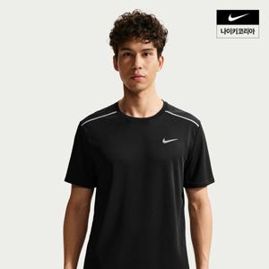 [나이키] 마일러 남성 드라이 핏 UV 차단 반팔 러닝 탑 IF2083-010