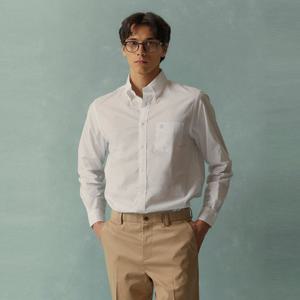 [브룩스브라더스] 프라이데이 포플린 솔리드 셔츠 (화이트) (BBTHMMG105) BBTHMM3527AGS