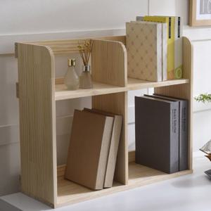 [홈퍼니] 원목 60cm 2단 책꽂이 두칸형