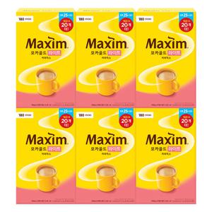 맥심 모카골드 라이트 1080T (180T 6개) / 대용량 커피믹스