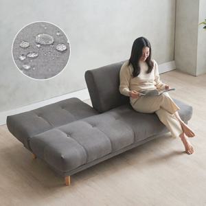 [GS SHOP 단독] 라인 등받이2개 듀얼 접이식 소파베드 3인쇼파 (방수원단 국내유일 등받이 교차 각도조절 12색상)