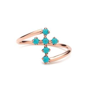 [도로시] 14k 터키 크로스 반지_천연석