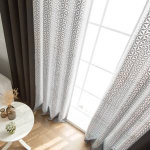 까르데코 린넨룩모카+펀칭암막 대형커튼세트DG0G