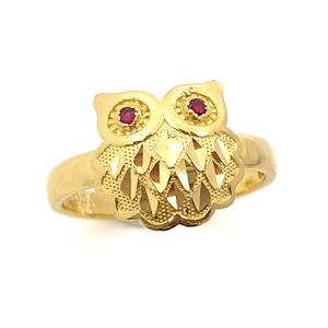 [골드리카]순금 황제부엉이 반지 3.75g(99.9)