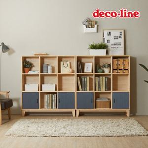 데코라인 코넬 레스트 9칸 도어 원목 책장 B형 DDR022C (착불)