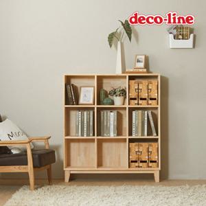 데코라인 코넬 레스트 9칸 원목 책장 DDR020C (착불)
