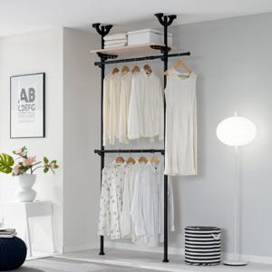 이지온 드레스룸 EOB-203M 행거 고급원목선반