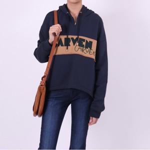 까르벵 로고 패치 여성 후디 7005SW004 네이비 CARVEN LOGO PATC