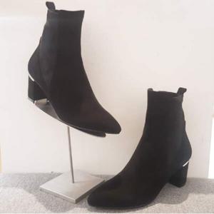 [미소페] 여성 3색 삭스부츠 앵글부츠 011946003 굽6cm (0119460