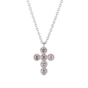 [도로시] 18k 로레트 다이아몬드 십자가 목걸이