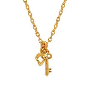 [한국금다이아몬드] 여자 순금 목걸이 열쇠 하트 참 24K 7.5g 18K장식