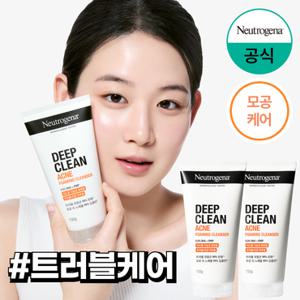 [7%더블+7%카드][뉴트로지나] 딥클린 아크네 폼 150g x2+(증)아크네폼40g+젠틀10g