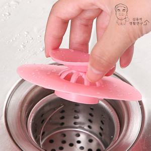 원터치 배수구마개 하수구 싱크대 욕조캡 악취차단
