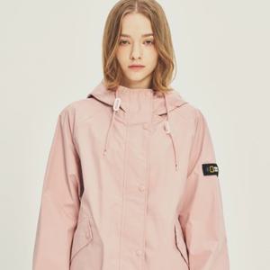 [무료반품] GS단독 내셔널지오그래픽 N231WJP910 여성 간절기 숏기장 후드 웨더 자켓 PINK