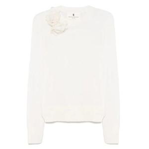 26 SS 에르마노설비노 플로럴 아플리케 스웨터 D455M343APLFS TP437978095