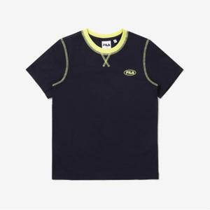 [휠라키즈] 칼라 스티치 반팔 티셔츠 (FK2RSE2104X_INA)