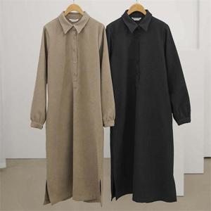 빅사이즈사랑해요 G118L210 피치기모셔츠롱원피스 WB