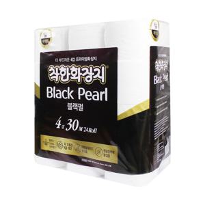 두루마리휴지 착한 화장지 블랙펄 24롤 4겹