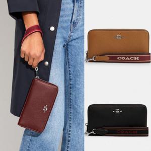 코치 COACH CH705 OL 여자 지퍼 스트랩 장지갑