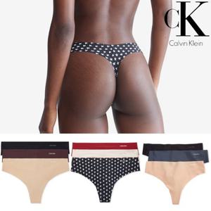 캘빈클라인 (CALVIN KLEIN) 2435992 여자 인비저블 3팩 끈 팬티